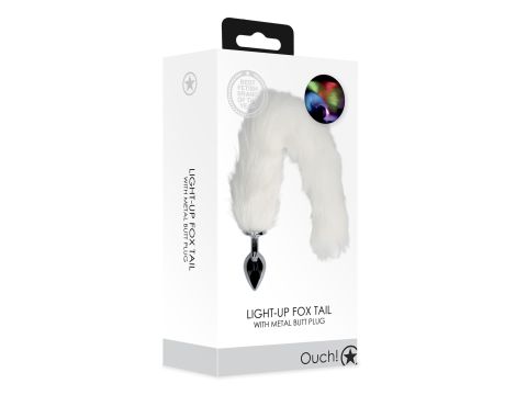 Light-up Fox Tail with Metal Butt Plug - 2