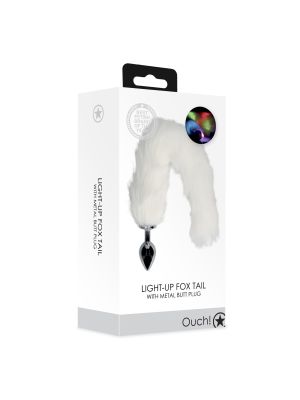 Light-up Fox Tail with Metal Butt Plug - image 2