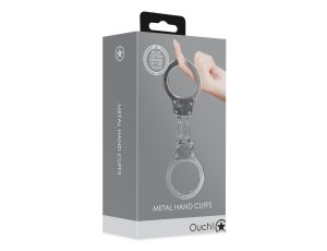 Metal Hand Cuffs - Silver - image 2