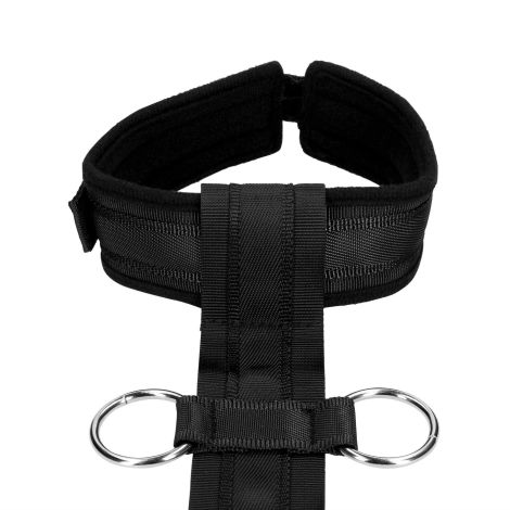 Restraint Harness with Collar and Hand Cuffs - 5