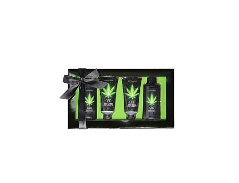 CBD - Bath and Shower - Luxe Gift set - Green Tea Hemp Oil - 6