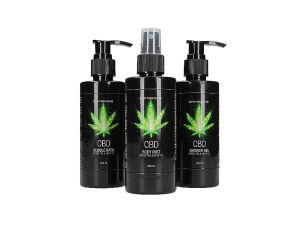 CBD - Bath and Shower - Care set - Green Tea Hemp Oil