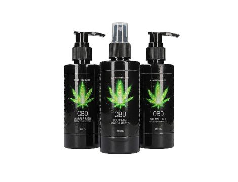 CBD - Bath and Shower - Care set - Green Tea Hemp Oil