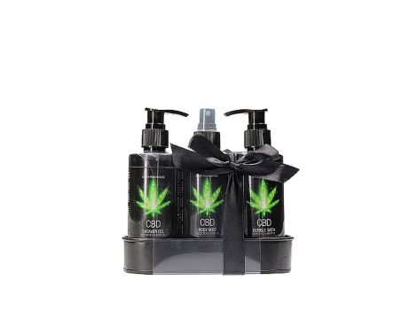 CBD - Bath and Shower - Care set - Green Tea Hemp Oil - 8