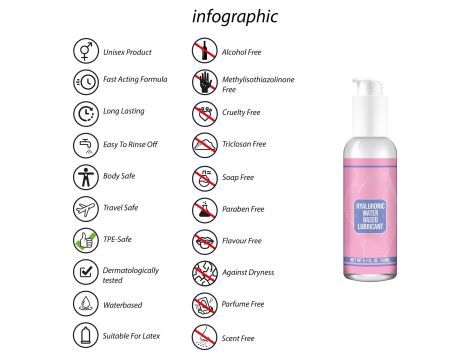 Waterbased Lubricant with Hyaluronic Acid - 150 ml - 3