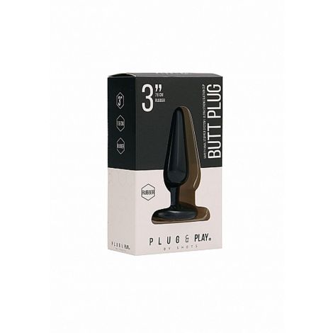 Butt Plug - Basic - 3 Inch - Black - 2