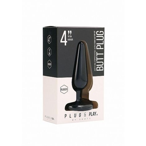 Butt Plug - Basic - 4 Inch - Black - 2