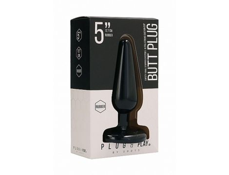 Butt Plug - Basic - 5 Inch - Black - 2