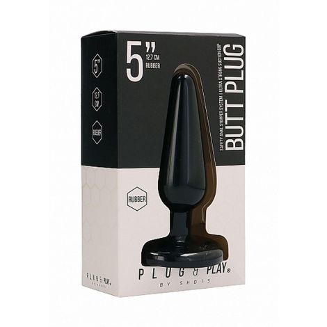 Butt Plug - Basic - 5 Inch - Black - 2