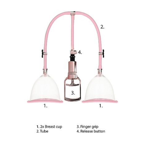 Breast Pump Set Medium - Rose Gold - 9