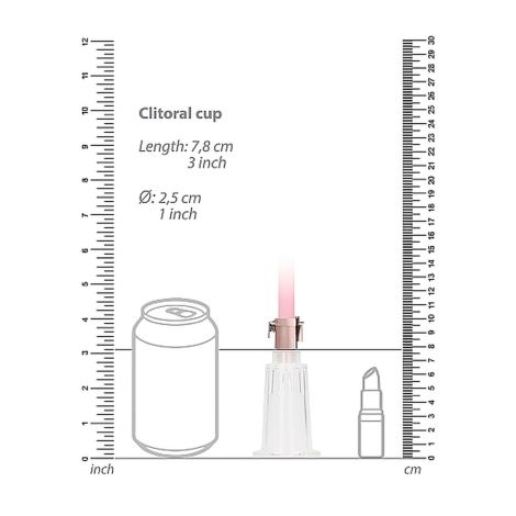 Clitoral & Nipple Pump Set Medium - Rose Gold - 4