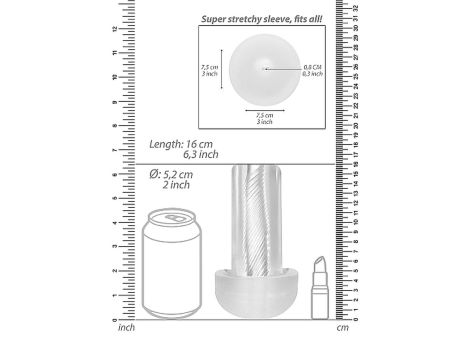 Automatic Cyber Pump with Masturbation Sleeve - Transparent - 4