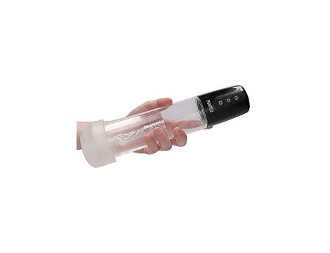 Automatic Cyber Pump with Masturbation Sleeve - Transparent - 10