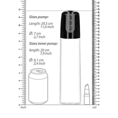 Automatic Cyber Pump with Masturbation Sleeve - Transparent - 3