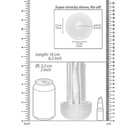 Automatic Cyber Pump with Masturbation Sleeve - Transparent - 4