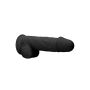 Silicone Dildo With Balls - 21,6 cm - Black - 7