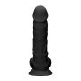 Silicone Dildo With Balls - 22,8 cm - Black - 6