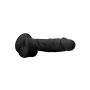 Silicone Dildo With Balls - 22,8 cm - Black - 8