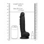 Silicone Dildo With Balls - 22,8 cm - Black - 9