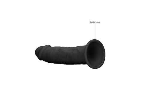 Silicone Dildo Without Balls - 15,3 cm - Black - 6