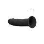 Silicone Dildo Without Balls - 15,3 cm - Black - 7