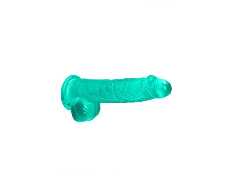 6"""" / 15 cm Realistic Dildo With Balls - Turquoise