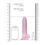 7"" / 18 cm Realistic Dildo With Balls - Pink - 4