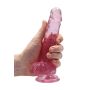 7"" / 18 cm Realistic Dildo With Balls - Pink - 8