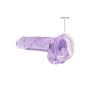 7"" / 18 cm Realistic Dildo With Balls - Purple - 6