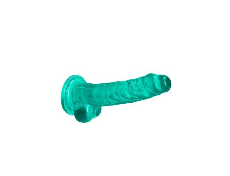 7"""" / 19 cm Realistic Dildo With Balls - Turquoise - 5