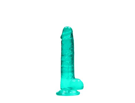 7"""" / 19 cm Realistic Dildo With Balls - Turquoise - 6