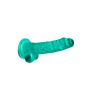 7"""" / 19 cm Realistic Dildo With Balls - Turquoise - 6