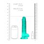 7"""" / 19 cm Realistic Dildo With Balls - Turquoise - 8