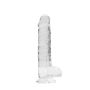 8"" / 20 cm Realistic Dildo With Balls - Transparent - 5