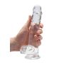 8"" / 20 cm Realistic Dildo With Balls - Transparent - 8