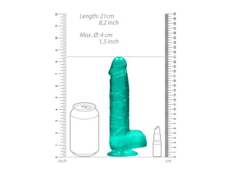 Realistic Dildo with Balls - 8""""/ 21 cm - 7