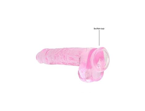 9"" / 23 cm Realistic Dildo With Balls - Pink - 5