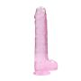 9"" / 23 cm Realistic Dildo With Balls - Pink - 5