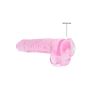 9"" / 23 cm Realistic Dildo With Balls - Pink - 6