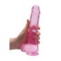 9"" / 23 cm Realistic Dildo With Balls - Pink - 8