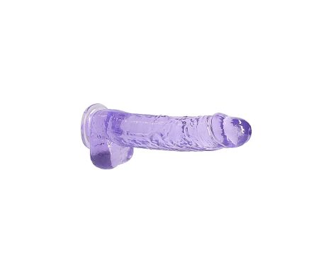 9"" / 23 cm Realistic Dildo With Balls - Purple - 6