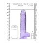 9"" / 23 cm Realistic Dildo With Balls - Purple - 4