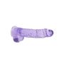 9"" / 23 cm Realistic Dildo With Balls - Purple - 7