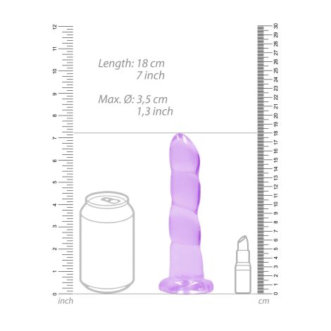 Non Realistic Dildo with Suction Cup - 7""""/ 17 cm - 5