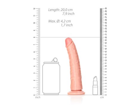 Slim Realistic Dildo with Suction Cup - 7""""/ 18 cm - 7