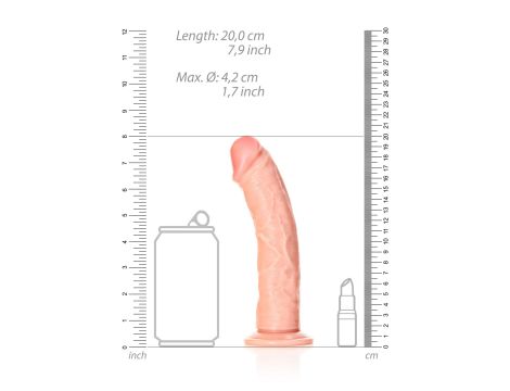 Curved Realistic Dildo with Suction Cup - 7""""/ 18 cm - 7