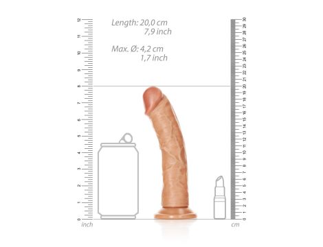 Curved Realistic Dildo with Suction Cup - 7""""/ 18 cm - 7