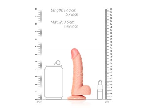 Curved Realistic Dildo  Balls  Suction Cup - 6""""/ 15,5 cm - 7