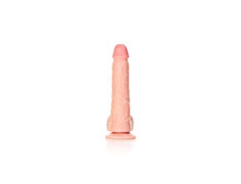 Straight Realistic Dildo  Balls  Suction Cup - 7""""/ 18 cm - 2