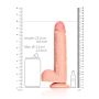 Straight Realistic Dildo  Balls  Suction Cup - 9""""/ 23 cm - 8